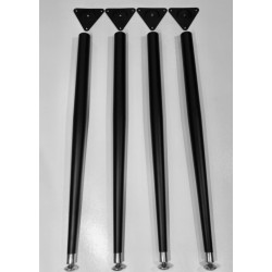Wurlitzer 200 series Black legs plates and sustain pedal set