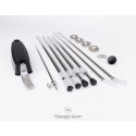 Fender Rhodes Sustain-Rod - Legs- Plates - Braces - Knob Set